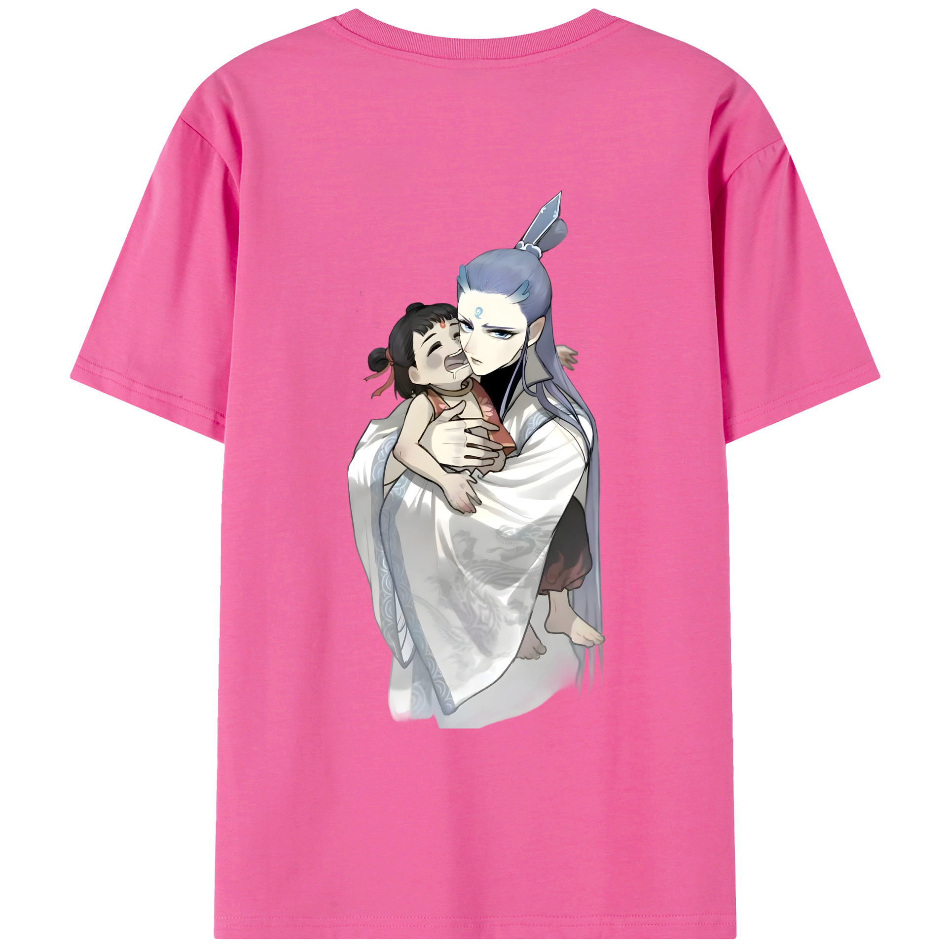 （画像用） Ne Zha 2 ナタ 魔童の大暴れ レディース半袖Tシャツ(バックプリント)